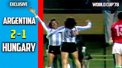 argentina vs hungary 1978 full match